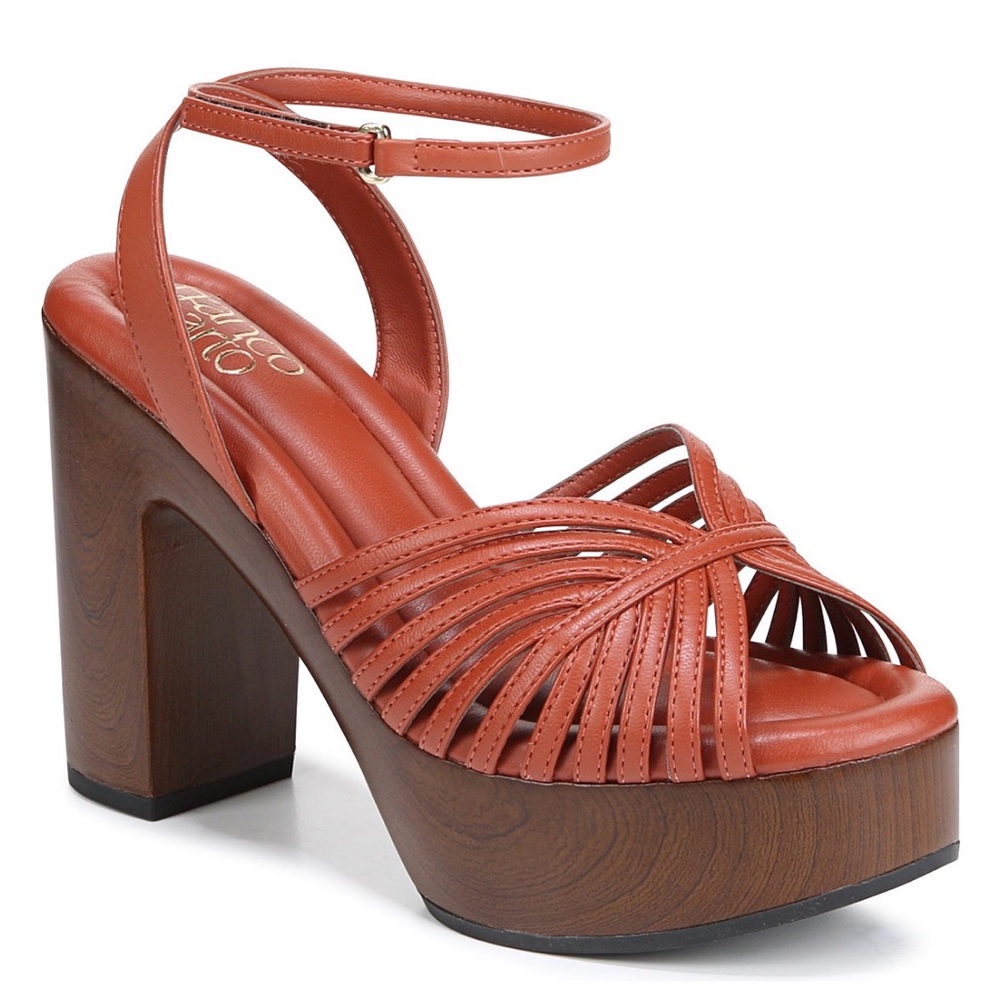 Franco Sarto Women's Brown Platform Heels